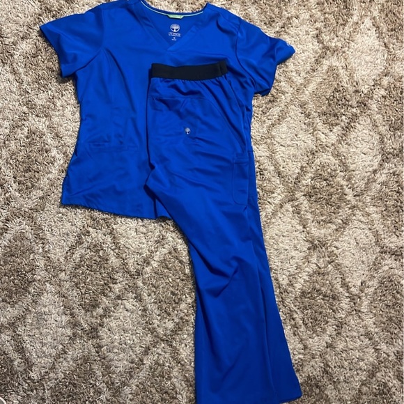 healing hands Other Royal Blue Healing Hands Scrub Set Poshmark